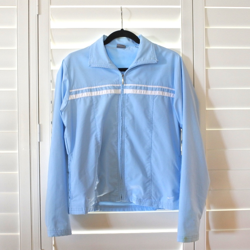 Nike Baby Blue Athletic Windbreaker